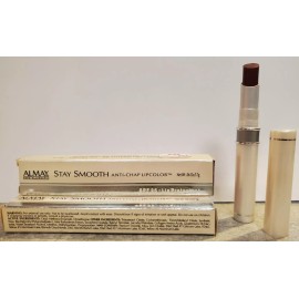 Almay - STAY SMOOTH Anti-Chap Lipcolor Lipstick - BROWNIE - LOT of 3