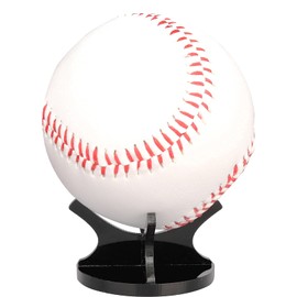 3Pack Baseball Stand Holder Acrylic Baseball Party Decorations Small Ball Display Rack for Baseball, Golf Ball, Softball, Tennis Ball,Thanksgiving Pumpkin Ball,Wooden Eggs,Black