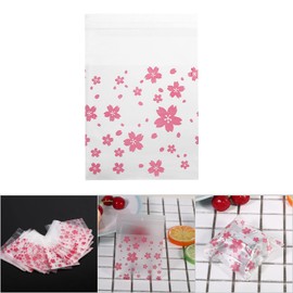 Bolsa de caramelo, Autoadhesivas Bolsas Galletas patrones de flores de plástico de grado alimenticio autoadhesivos Bolsa de bocadillos para bodas de cumpleaños Utilice 100 piezas por paquete(#3)