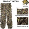 Monfasye Ghillie Suit, 3D Leafy Camo Hunting Suits Breathable Woodland