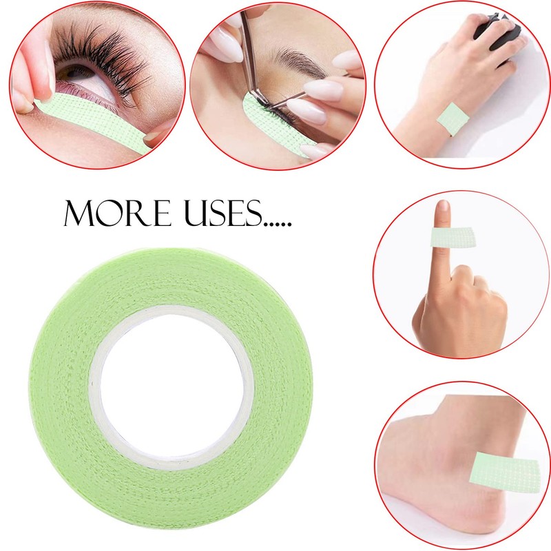 6 Rolls Eyelash Tape, Adhesive Fabric Eyelash Extension Tape, Breathable