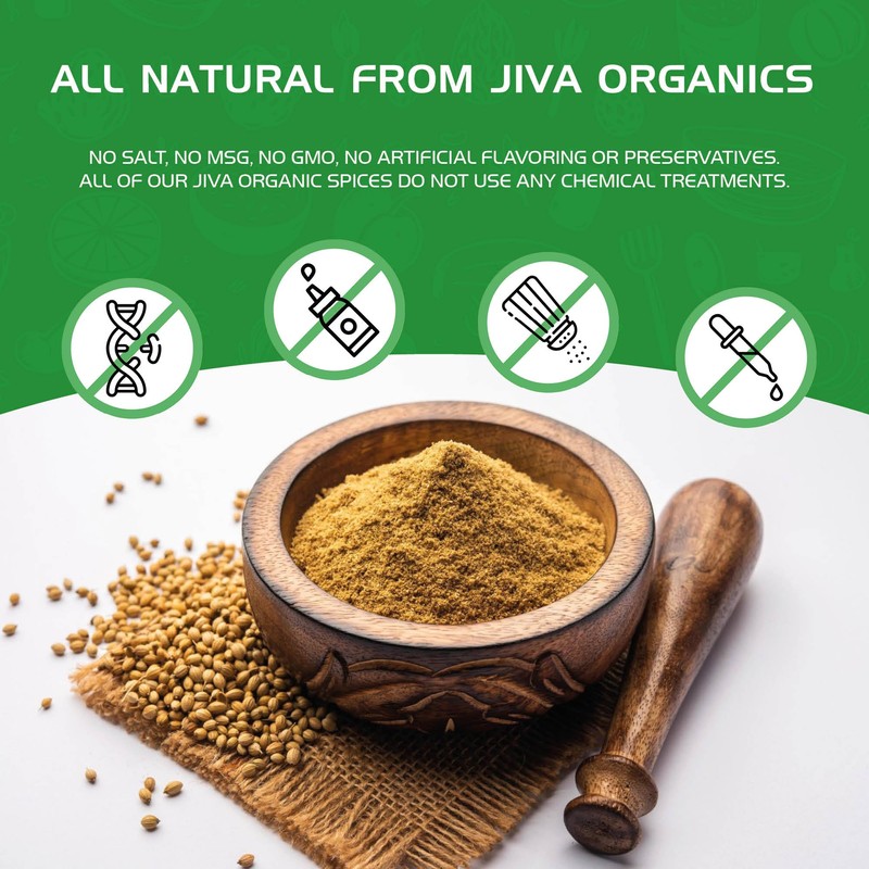 Jiva Organics Organic Ground Coriander Powder 1.5 LB Bulk Bag