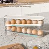 Rolling Egg Dispenser For Refrigerator, Egg Holder Space Saving Egg
