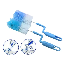 Plasticocina Kit Juego Cepillo Lava Biberones Portátil Para Biberón 2 Pzs