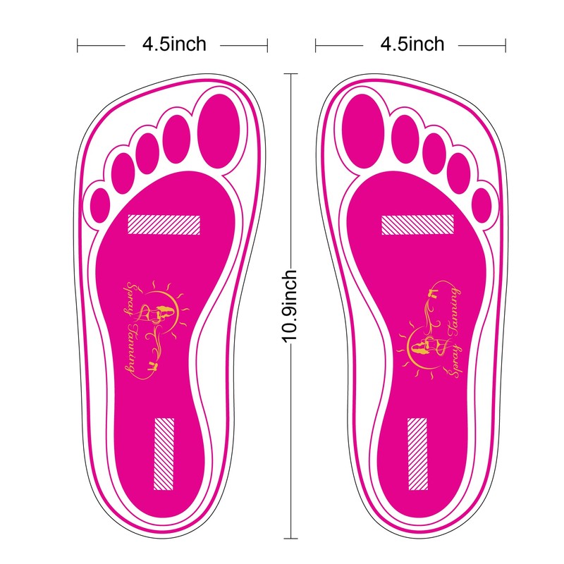 25 pares (50 pies) desechables, color rosa, para broncear, para