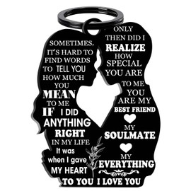 Fisahat Love My Husband Keychain - Gift For Him On Wedding Day, Acrylic Keychain Sentimental for Anniversary, Birthday, Valentine’s Day, Husband Gifts From Wife