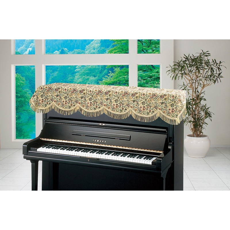 Alps/Upright Piano Cover (Flower Jacquard Type) TJ-23