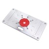 Router Table Insert Plate Woodworking Aluminum Router Plate with 4