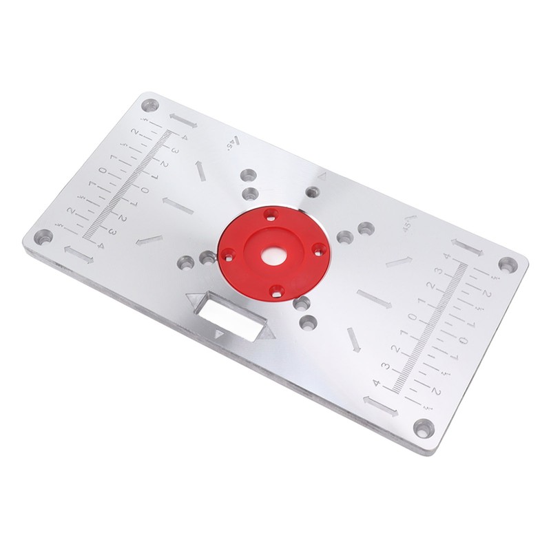 Router Table Insert Plate Woodworking Aluminum Router Plate with 4