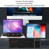 Portable Bluetooth Keyboard Foldable Multi Device Travel Keyboard with Touchpad