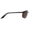 BEX® SUNGLASSES AUSTYN RIMLESS ACTIVE SUNGLASSES - BLACK/BROWN/SILVER.
