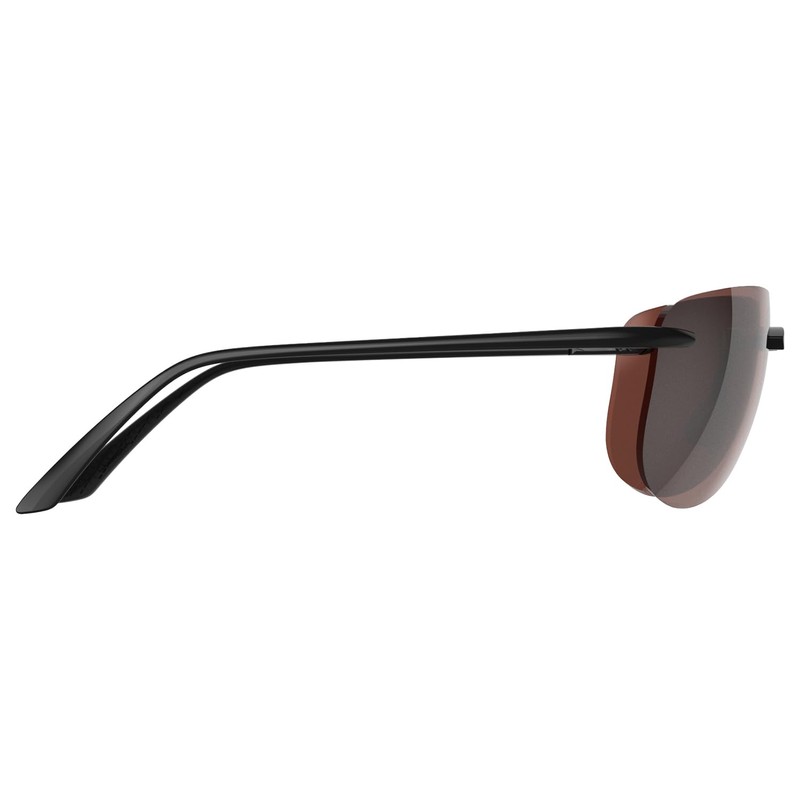 BEX® SUNGLASSES AUSTYN RIMLESS ACTIVE SUNGLASSES - BLACK/BROWN/SILVER.