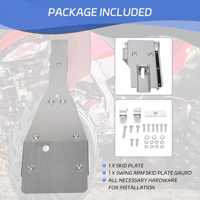 Kojem Skid Plate&Swing Arm Skid Plate Gaurd Compatible with 2006-2020