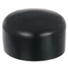 Alberts 654627 Post Cap for Round Metal Posts, Plastic, Black,