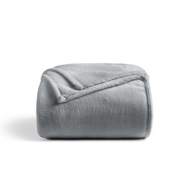 Cosy House Collection Everyday 1500 Series Fleece Blanket - Couch & Travel Essentials - All Season, Stays Fresh & Clean - Soft, Breathable & Skin-Friendly (Throw, Grey)