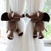 Decorative Curtain Tiebacks Elastic Fasterner Cartoon Animated Figure Curtain Holdbacks