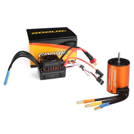 Eacam Upgrade Waterproof 3650 4300KV Brushless Motor with 60A ESC Combo Set for 1/10 RC Car Truck