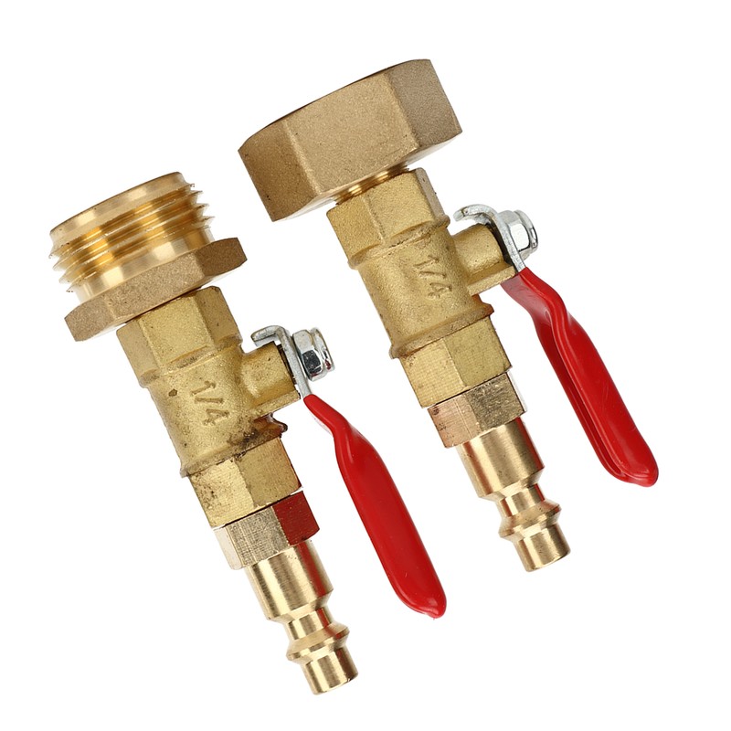 2pcs Brass Winterize Blowout Adapter 3/4 Internal and External Thread