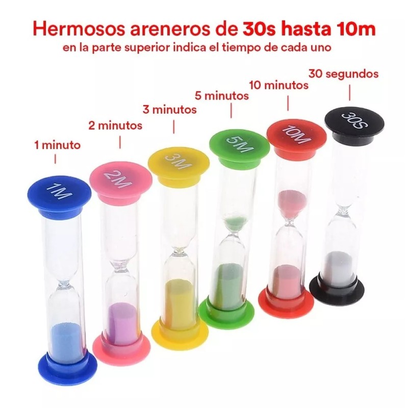 Mebix TRD Reloj De Arena 30s A 10m Colores