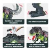 WESPREX Electronic Walking Dinosaur T-Rex with Simulated Flame Spray Lay