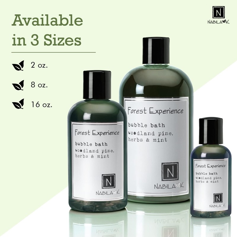 Forest Experience Travel Size Bubble Bath with Pine, Herbs &