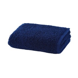 UCHINO Okubari Towels, Set of 4 Face Towels, Dark Blue, Water Absorbent, Quick Drying, Antibacterial, Odor Resistant, Lightweight, Cotton, Gift