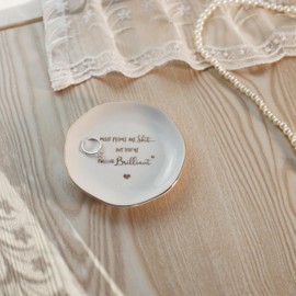 YZMICSTAR Ring Dish Daughter in Law Gifts from Mother in Law Valentine's Mother Day, Engagement Wedding Gifts for Daughter-in-Law Jewelry Tray