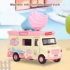 1:36 Magnetic Induction Alloy Die Cast Food Truck Kid Light