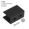sourcing map 8pcs Glass Shelf Brackets Metal Adjustable Glass Clamps