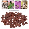 100Pcs Wooden Button 20mm 4 Holes Delicate Cute Waterproof Clothing