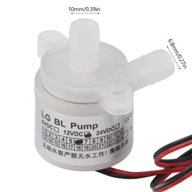 DC 12V 6W Mini Submersible Water Pump, Mini Food Grade Brushless Water Pump for Medicals Instruments (White)