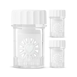 Sports Vision's Contact lens Cases 3 Pieces | NOT for Peroxide Solutions | For Multipurpose Contact lens Solutions | This Case Does NOT Spin
