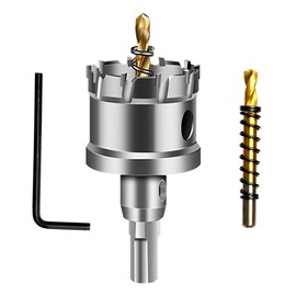 ASNOMY 35 mm Hole Saw Carbide Drill, Metal Hole Saw Drill, TCT Drill Hole Saws Ideal for Holes in Stainless Steel, Iron, Wood, Plastic