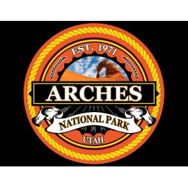 Arches National Park Sticker 3 Inch Laptop Decal Apparel