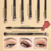 MAGEFY 12 Piezas Brochas para Maquillaje de Doble Función y