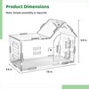 Large Jumping Spider Acrylic Enclosure, Clear Acrylic Spider Habitat Box