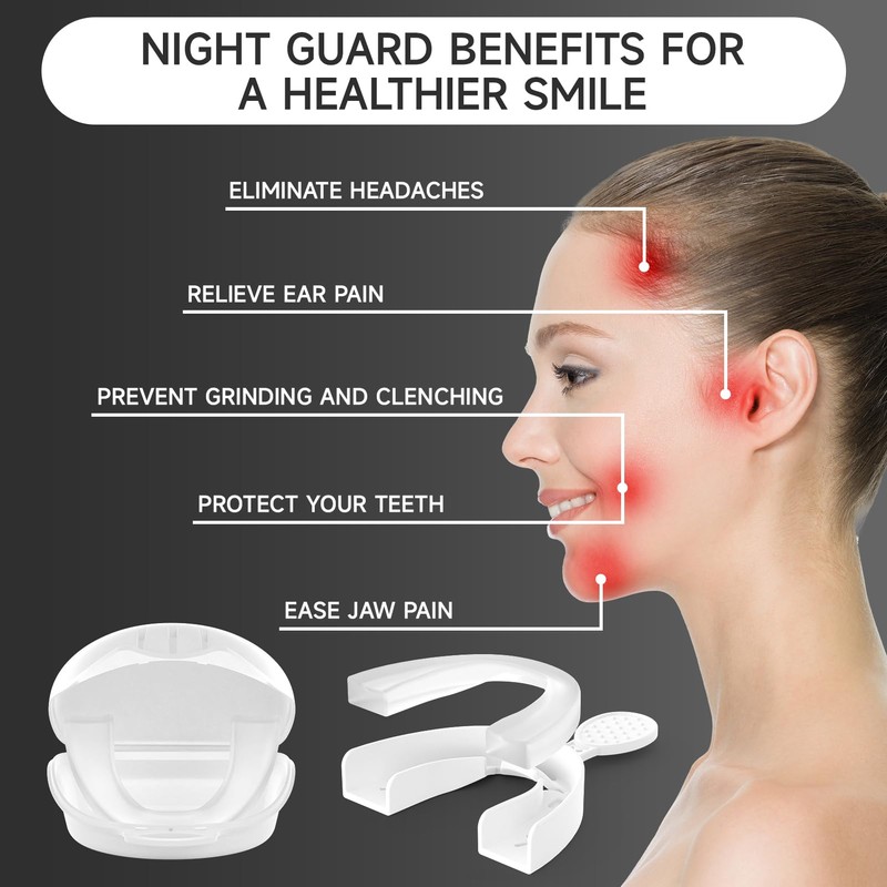 Clear Mouth Guards with Fitting Tray for Women & Men,