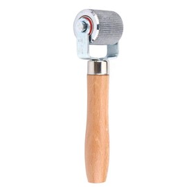 TKSE Patch Tyre Repair Tool, Car Wheel Wooden Handle Tyre Patch Repair Stitcher Ball Bearing Roller Repair Tool (L)