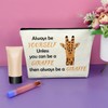 Sazuwu Inspirational Giraffe for Girls Makeup Bag Gifts for Giraffe