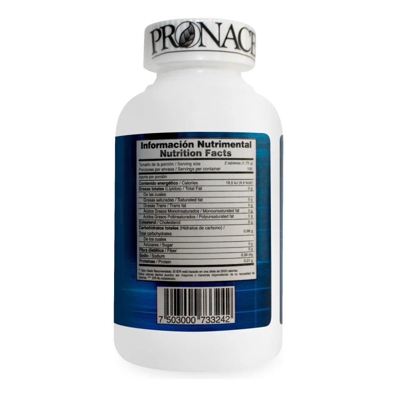 Gluco Condroitin Soporte Articular 200 Tabletas Pronacen Sin Sabor
