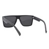 Men's Sunglasses Flat Top Square Frame Shades Matte Finish Gray