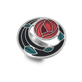 Rennie Mackintosh Glasgow Rose & Coils 42mm Scarf Ring