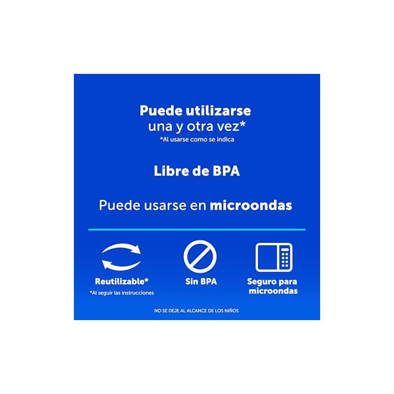 Ziploc Bolsas Herméticas para Guardar, 25 Bolsas