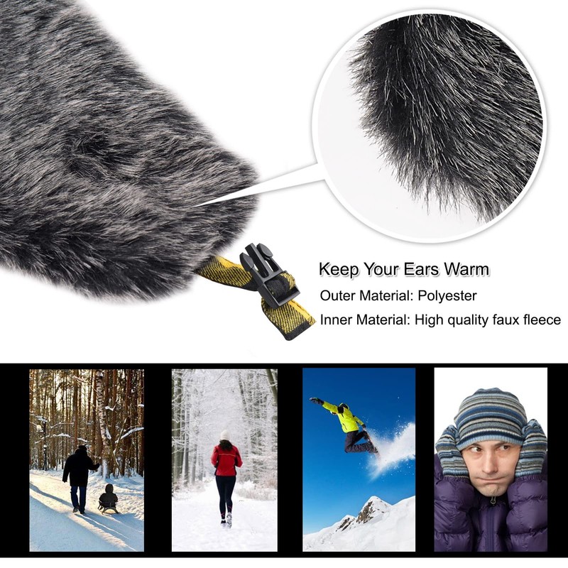 ONWAY Yellow Trapper Hat Winter Hats for Women Men with