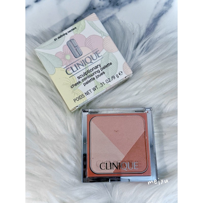 Clinique Sculptionary Cheek Contouring Palette,01 Defining nectars .31oz/9g, NIB