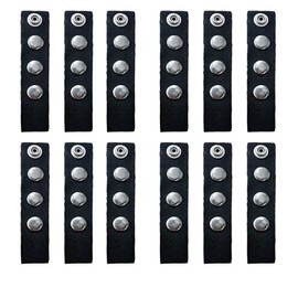 YIHOPPL Snap Extender for Boat Canvas -1-2"/2-3"/1-4" Brass Heavy Duty snap and Thickened Webbing ，Available in a Variety of Sizes (Black, 1-3 inch)