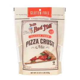 Bob's Red Mill Gluten Free Pizza Crust Mix, 16oz (Pack of 4)- Makes two 12" crusts per package, Kosher