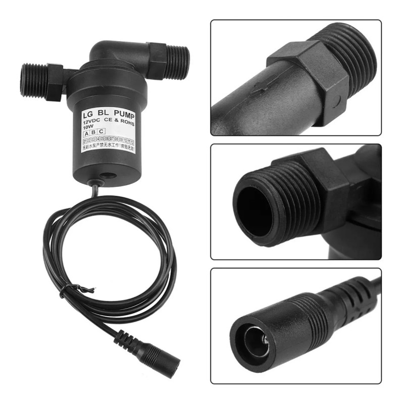 Generic Bomba Agua Solar Alta Temperatura Sin Escobillas 12v 10w