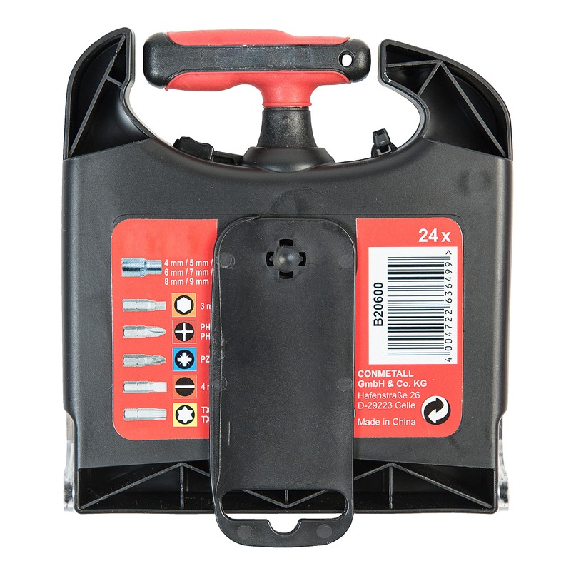 CON:P B20600 T-Ratchet Screwdriver Set, Set of 24 Pieces