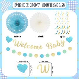 Boho Baby Shower Decorations for Boy Baby Shower Banner Welcome Baby Banner Welcome Baby Boy Decorations
